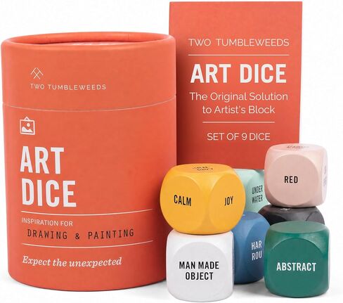 Two Tumbleweeds Art Dice - Drawing & Painting Prompts, Set of 9 dice in Kuwait