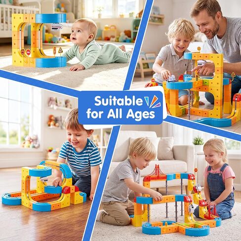 Gofunly Electric Train Set for Kids: 159 Pcs 3D Flexible Race Track Kit in Kuwait