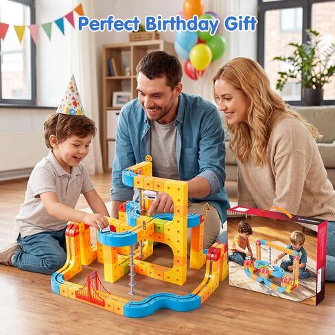 Gofunly Electric Train Set for Kids: 159 Pcs 3D Flexible Race Track Kit in Kuwait