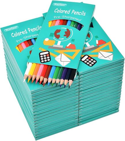 Rarlan Colored Pencils Bulk, 12 Assorted Colors, Pack of 36, 432 Count in Kuwait