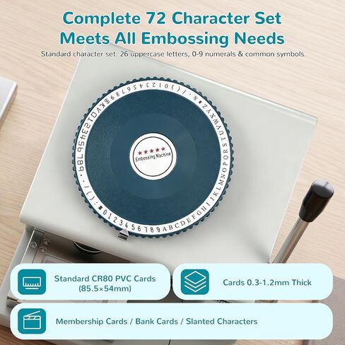 PVC Card Embosser 72 Characters Manual Credit ID Card Embossing in Kuwait