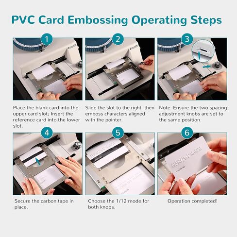 PVC Card Embosser 72 Characters Manual Credit ID Card Embossing in Kuwait