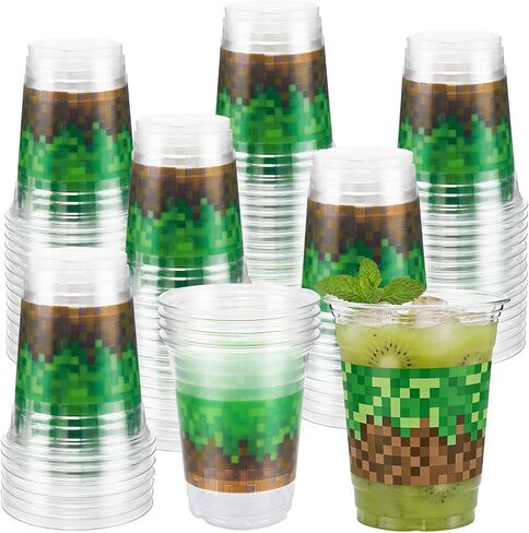 50 Pcs 12 Oz Spider Web Plastic Cups, Birthday Party Decoration in Kuwait