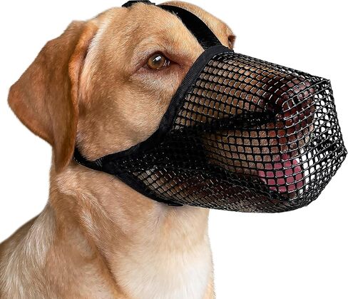 Mayerzon Patented Mesh Dog Muzzle for Small Medium Large Dogs Anti Eating in Saudi Arabia