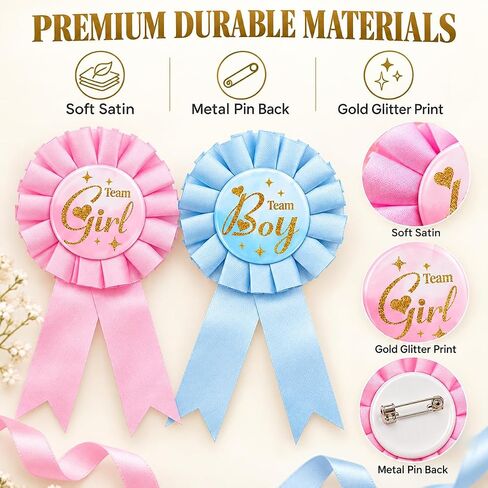 32Pcs Gender Reveal Pins Decorations Set for Gender Reveal Games in Kuwait
