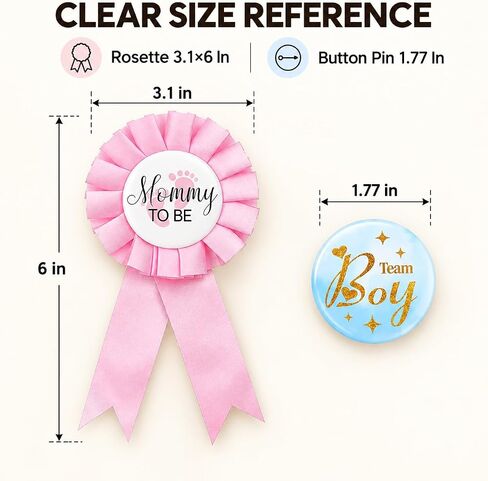 32Pcs Gender Reveal Pins Decorations Set for Gender Reveal Games in Kuwait
