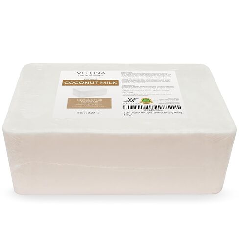 velona 5 lb - Coconut Milk Soap Base, Melt & Pour, SLS/SLES Free in Kuwait