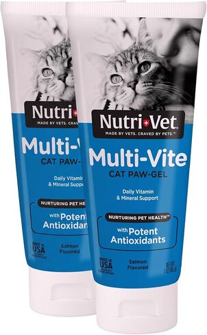 جل Nutri-Vet متعدد الفيتامينات للقطط - دعم يومي بالفيتامينات والمعادن - نكهة السلمون - 3 أونصة in Kuwait