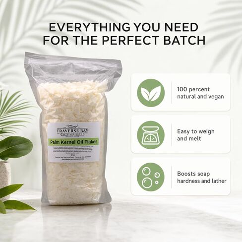 Traverse Bay Bath and Body - Palm Kernel Oil Flakes 32 oz - All Natural in Saudi Arabia
