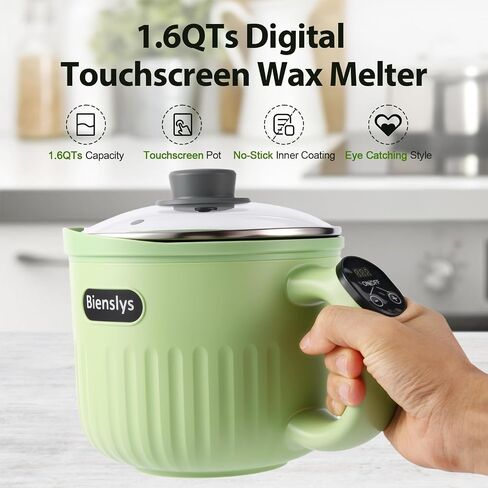 Electric Wax Melter 1.6QT, Digital Touchscreen Candle Soap Making Kit in Kuwait