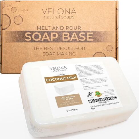 velona 2 lb - Coconut Milk Soap Base, Melt & Pour, SLS/SLES Free in Saudi Arabia