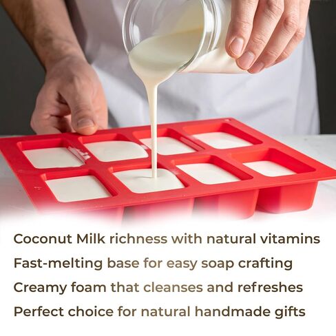 velona 2 lb - Coconut Milk Soap Base, Melt & Pour, SLS/SLES Free in Saudi Arabia