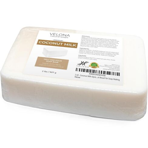 velona 2 lb - Coconut Milk Soap Base, Melt & Pour, SLS/SLES Free in Saudi Arabia