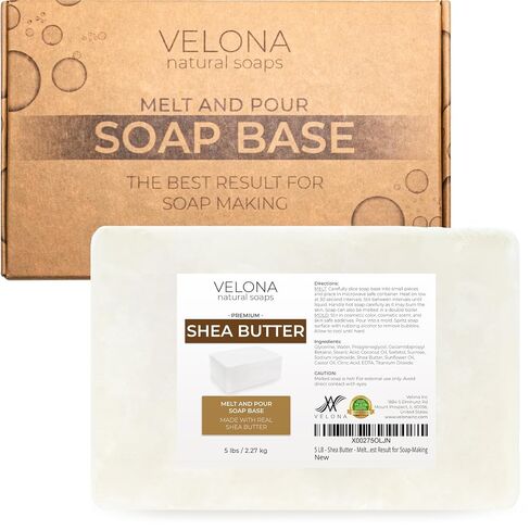 velona 25 lb - Shea Butter Soap Base, Melt & Pour, SLS/SLES Free in Kuwait