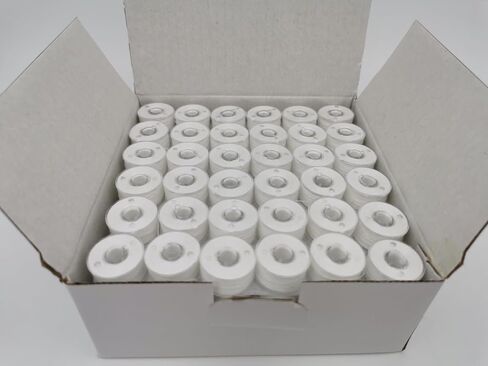 DOUBLELIN APW-60S2 Prewound Bobbins, Size A, White, 144 pcs in Kuwait