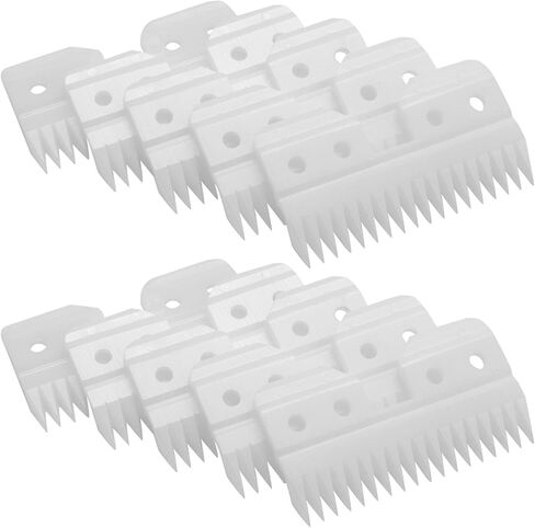 10Pcs/Lot Replaceable Ceramic 18 Teeth Pet Ceramic Clipper Cutting Blade for A5 Series, White in Saudi Arabia