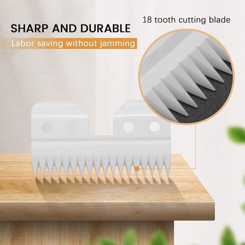 10Pcs/Lot Replaceable Ceramic 18 Teeth Pet Ceramic Clipper Cutting Blade for A5 Series, White in Saudi Arabia