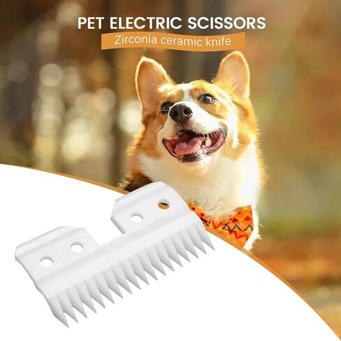 10Pcs/Lot Replaceable Ceramic 18 Teeth Pet Ceramic Clipper Cutting Blade for A5 Series, White in Saudi Arabia