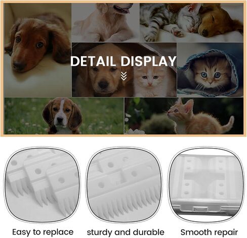 10Pcs/Lot Replaceable Ceramic 18 Teeth Pet Ceramic Clipper Cutting Blade for A5 Series, White in Saudi Arabia