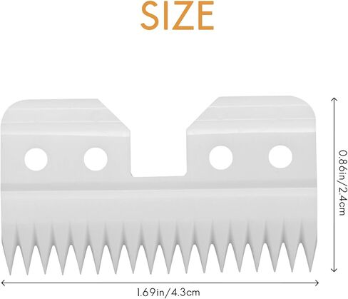 10Pcs/Lot Replaceable Ceramic 18 Teeth Pet Ceramic Clipper Cutting Blade for A5 Series, White in Saudi Arabia