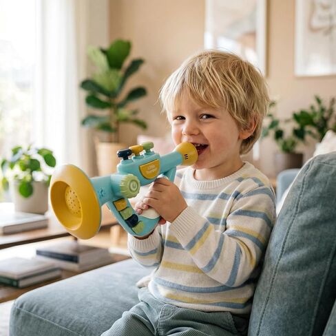 Toddler Musical Instruments Toys, Trumpet, Microphone, Guitar for Kids Baby, Musical Toy Set for Children Boys Girls Gifts,Preschool Learning Toys Ages 2 3 4 5 in Saudi Arabia