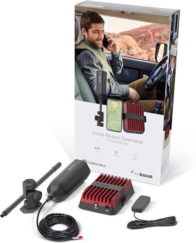 weBoost Drive Reach (470154R) Factory Refurbished Vehicle Cell Phone Signal Booster | Car, Truck, Van, or SUV | U.S. Company | All U.S. Networks and Carriers | 1 Year Manufacturer Warranty in Kuwait