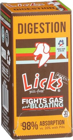 Dog Digestion - Dog Gut Health and Gas Relief - Bloating Relief and Digestion Supplement for Dogs - Dog Health Supplies - Gel Packets - 30 Use in Kuwait