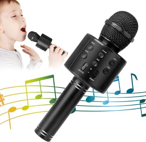 Wireless Bluetooth Karaoke Microphone for Kids-Blue in Kuwait