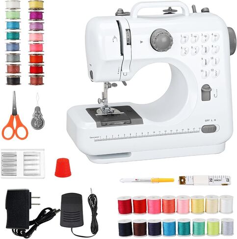 Mini Sewing Machine for Beginners, Portable Sewing Machine with 12 Stitches in Saudi Arabia