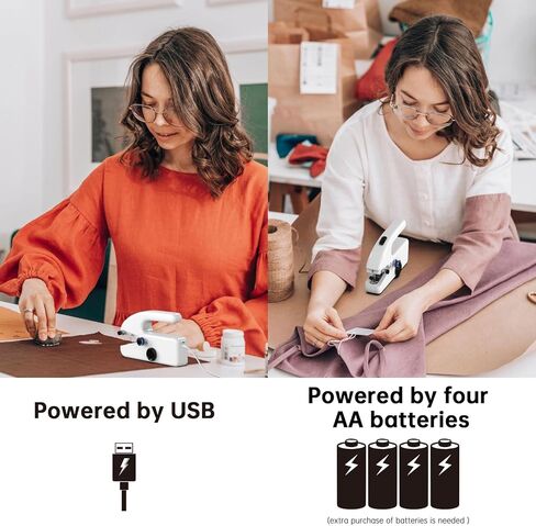 Unique sewing experience: Handheld sewing machine with storage box, portable package,mini sewing machine for travel, including various accessories and tools in Kuwait