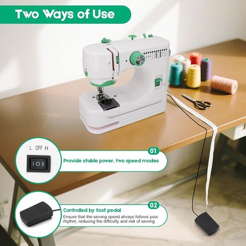 Sewing Machine for Beginners with 12 Stitches & 6 Feet in Saudi Arabia