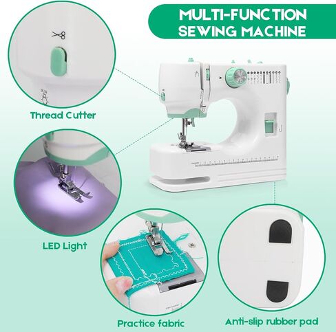 Sewing Machine for Beginners with 12 Stitches & 6 Feet in Saudi Arabia