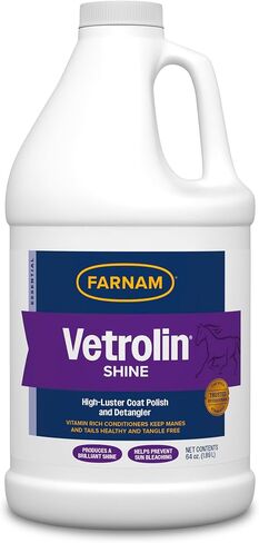 Farnam Vetrolin Shine Coat Conditioner & Shine Spray for Horses & Dogs 32 Ounces in Kuwait
