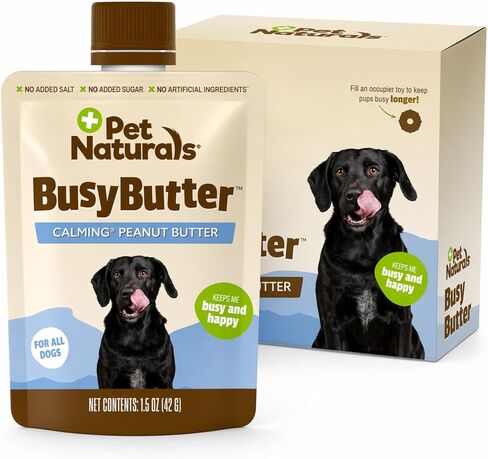 Pet Naturals BusyButter Calming Peanut Butter for Dogs, 6 Pouches in Kuwait
