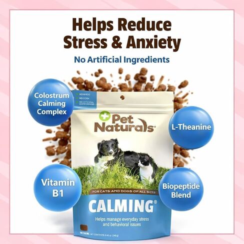 Pet Naturals Calming Chews for Dogs and Cats, Chicken, 160 Count in Kuwait
