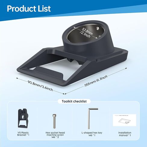 XLTTYWL StarLink Ethernet محول جبل، Star Link Internet Kit الأقمار الصناعية بين قوسين الاستقرار ABS تركيب عدة لمحول Starlink Ethernet (أسود) in Kuwait