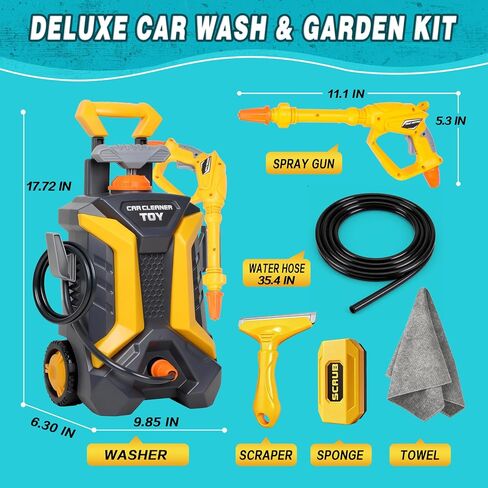 Kids Pressure Washer Toy, Car Wash Playset for Kids Ages 3+ in Kuwait