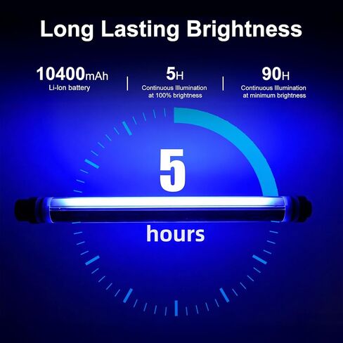 مصباح تصوير محمول باليد P7RGBPro من لوكسيو مع تحكم عن طريق التطبيق 360 درجة باضاءة LED ملونة بالكامل 12 وضع إضاءة، CRI≥95 IP68، بطارية قابلة لاعادة الشحن 10400mAh 3000k 5750k RGB in Kuwait