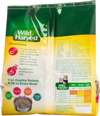 Wild Harvest Advanced Nutrition Ferret Food, 3 lbs in Kuwait