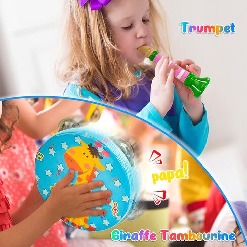 Kids Musical Instruments, Montessori Wooden Musical Toys for Toddlers in Kuwait