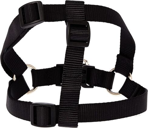 LupinePet Basics 3/4" Black 20-30" Step In Harness for Medium Dogs in Kuwait