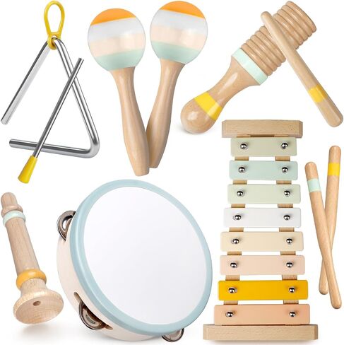 Baby Musical Instruments - Montessori Wooden Toys for Toddlers Sensory Play in Saudi Arabia