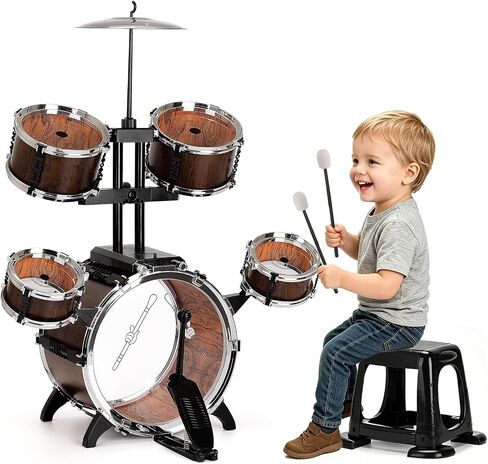 Kids Drum Set for Toddlers 3-5 - Musical Instruments Toys Birthday Gifts in Saudi Arabia