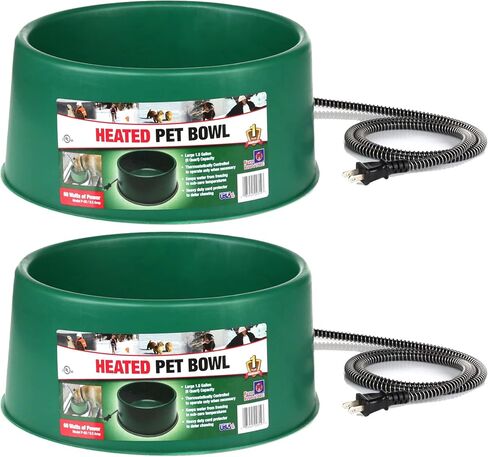 Farm Innovators Heated Pet Water Bowl, 60W, 1.5 Gallon in Kuwait