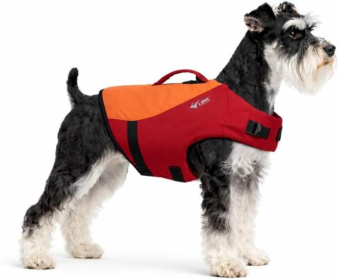 Dog Life Jacket, Sport Style Dog Float Coat with Excellent Buoyancy, Stylish Dog Swimming Safety Vest with Rescue Handle for Small Medium Large Dogs Blue XS in Kuwait