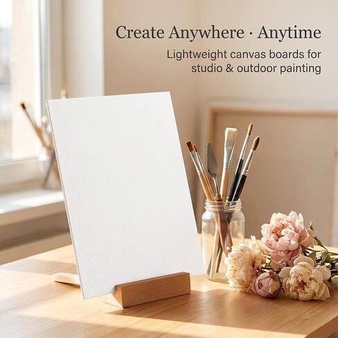 8 Pcs Blank Canvas for Painting, Art Canvas Boards for Painting in Kuwait