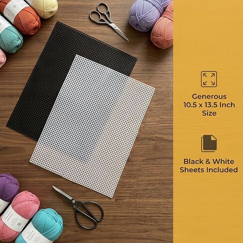 Plastic Canvas Sheets 7 Count 10.5x13.5 in, 10 Pieces in Kuwait
