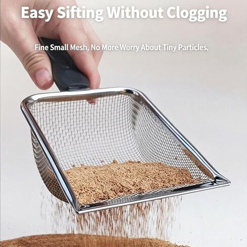 3PCS Cat Litter Scoop, Mesh Kitty Litter Scooper (2.8/3.8/5mm Mesh) in Kuwait