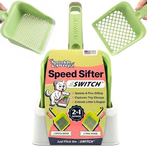 Sprinkle & Sweep Speed Sifter Switch Cat Litter Scooper, 2-in-1 Sifter Tool in Saudi Arabia