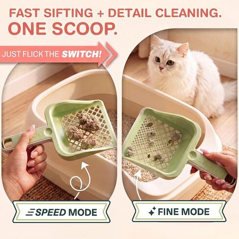 Sprinkle & Sweep Speed Sifter Switch Cat Litter Scooper, 2-in-1 Sifter Tool in Saudi Arabia